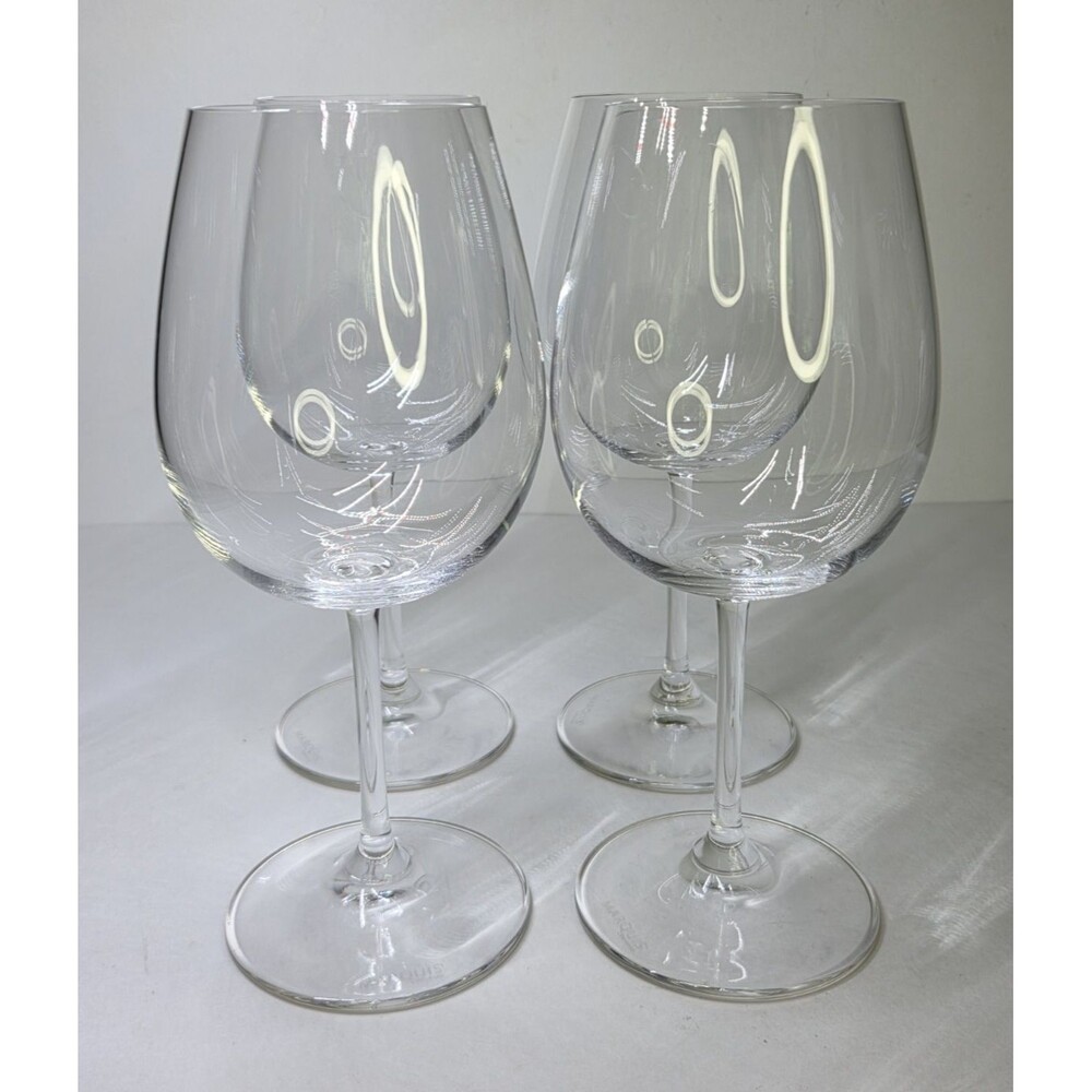 Set Of 4 Marquis By Waterford Vintage Red Wine Goblets Glasses Crystal 8.75"